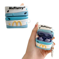 Cute Cartoon McFlurry ice cream Design high quality Silicon earphone Case for Samsung Galaxy Buds2 pro/Buds2/Buds Pro/buds Live