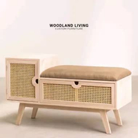 Rak Sepatu Minimalis Bench Rak Sepatu Minimalis Kayu Jati Bench Sofa - WOODLAND LIVING FURNITURE DP