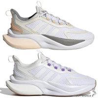 Adidas ALPHABOUNCE+ 女鞋 慢跑 避震 透氣 白灰粉/白 HP6147/HP6150