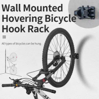 Bicycle Parking Rack Adjustable Mountain Road Bike Wall Bicycle Black Stand Portable Storage Indoor Wall Repair Mount T9L0