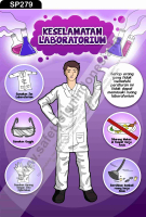 SP279 Poster K3 Safety A2 Blok - Keselamatan Laboratorium