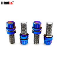 HRmin High Performance Floating Ball Seat Gr.5 Titanium Alloy Automobile Vehicle Car Wheel Bolt for 