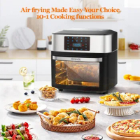 Air Fryer Oven, 10-in-1 20 QT Airfryer Oven with Visible Cooking Window