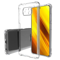 Clear Shockproof Phone Case For Poco X3 Poco X4 Pro X4 GT X5 Poco X 3 Pro X3 NFC Silicone Case Back Cover Slim TPU Thick Shell
