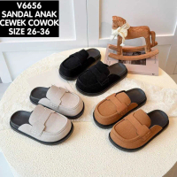 (LOLI-JKT) SD- V6656 SANDAL BRUDU LEMBUT ANAK CEWEK COWOK ANTI SLIP SIZE 26-36