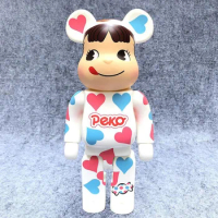 28cm 400% Bearbrick Peka Milk Girl Fashion Bricks Toy PVC Action Figure Collectible Model Toy Decoration christmas gifts favors