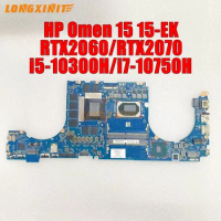 M00123-601 DA0G3EMBCD0 For HP Omen 15 15-EK TPN-Q236 Laptop Motherboard.CPU:i5-10300H i7-10750H GPU:RTX2060/2070 DDR4 M00123-001