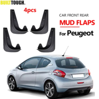 Set Universal Mudflaps Mud Flaps Splash Guards Mudguards For Peugeot 107 108 207 208 306 307 308 407 408 508 607 1007 ION SW SD