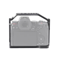 Camera Cage for Panasonic S5II S52 Expansion Full Frame Rabbit Case Quick Mounting Board with Cold Shoe Mount for Microphone