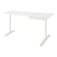 BEKANT 轉角書桌/工作桌 右側, 白色, 160 x 110 公分