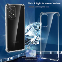 Shockproof Clear Soft Case For Samsung Galaxy A52s 5G A72 5G A52 A52 5G Silicone Back Cover for Samsung A72 A32 5G A22 5G A12