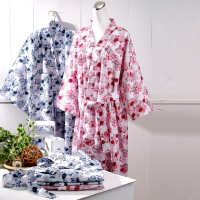 浴袍 日式和風睡浴袍(超值2入組) 伊豆
