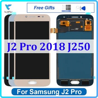 LCD For Samsung Galaxy J2 Pro 2018 J250 Display Touch Screen J250M J250F Digitizer Assembly Replacement Brightness Adjustable