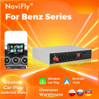 Navifly Decoding Box For Mercedes Benz A B C E GLK C CLA ML GL SLK W176 W204 W212 C207 CLS W218 Wireless CarPlay Android Auto