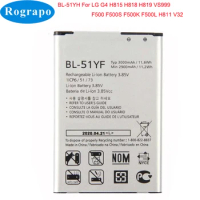 New 3000mAh BL-51YF Replacement Battery For LG G4 BL 51YF H815 H818 H819 VS999 F500 F500S F500K F500L H811 V32 Phone Batterie