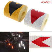 5x400cm Any Clipping Arrow Security Warning Reflective Tape Car Body Sticker for Cars / Trucks / Motorcycles / Bicycles