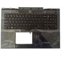 New US Laptop Keyboard for Dell Inspiron 15 7000 7566 7567 with palmrest upper cover