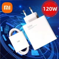 Xiaomi 120w Charger Original Hypercharge Fast Charge Adapter For MI 13 Pro Redmi Note 13 12 Pro Poco F5 Gt 6A Usb Type C Cable