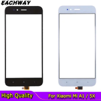 5.5'' Mobile Phone Touch Glass For Xiaomi 5X Mi5x Mi 5X Touch Screen Glass For Xiaomi MiA1 Mi A1 Digitizer Panel Front Glass