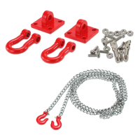 Cangkuk Winch Treler Rantai, untuk RC 1 / 10 Axial Scx10 D90
