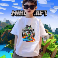 [[COD LOCAL STOCK]]MINECRAFT Tshirt Kids Oversized Summer Cartoon Print Soft for Boys & Girls (1-11Y