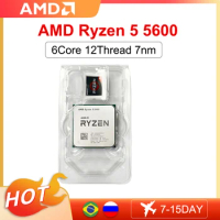 AMD New Ryzen 5 5600 R5 5600 CPU Game Processor Socket AM4 6-Core 12-Thread 65W DDR4 Desktop Accessories ryzen 5 5600 processor