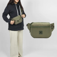【NIKE 耐吉】腰包 Jordan CORDURA 軍綠 抗撕裂 可調背帶 斜背包 側背包 小包 隨行包(JD2443012AD-002)