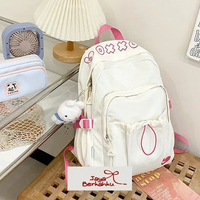 [BIG SALE] TAS RANSEL ANAK DQ555 RANSEL VIRAL RANSEL SEKOLAH RANSEL KOREA RANSEL WANITA DQ555 - PUTI