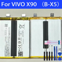 100% New Original Replacement Battery B-X5 For VIVO X90 Phone Battery+Tools