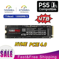 PCIe4.0 SSD 1080Pro NVMe 2TB 4TB 1TB M.2 Hard Drive Disk M.2 2280 Solid State Disk Hard Drive Gaming For PS5 Desktop Laptop