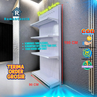 RumahCantik - Terima Order Grosir 100% Baja Rak Susun Display Rak Baja Besi Penyimpanan Barang Multi