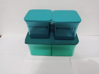 Snack It Tupperware isi 3 pcs Blue Missbejo