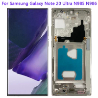 Super Amoled Note20 Ultra Display For Samsung Galaxy Note 20 Ultra N985 LCD Touch Screen Digitizer Repair Parts replacement