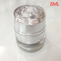 5G silver flower cosmetic container,plastic small cream jar with flower lid Cosmetic Jar,Cosmetic Packaging cosmetic container
