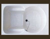 【麗室衛浴】BATHTUB WORLD 壓克力座式浴缸H-250 1200*800*700mm