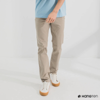 【Hang Ten】男裝-SLIM FIT修身五袋款長褲-灰卡其