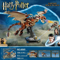 Brick Harry Potter 76406 Hungarian Horntail Dragon Bricks Susun