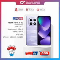 XIAOMI REDMI NOTE 15 5G RAM 8GB 12GB | 128GB 512GB - Qualcomm Snapdragon 6 Gen 3 Layar AMOLED 6,77 i