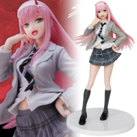 18CM Darling in the FranXX Zero Two Coreful Figure Seifuku Ver Anime Action Figures PVC Hentai Collection Doll Model Toys Gift