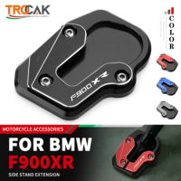 F900XR F900R Motorcycle Side Stand Enlarger Kickstand Plate Pad Support Shell FOR BMW F900 F 900 XR/R 2019 2020 2021 2022 2023