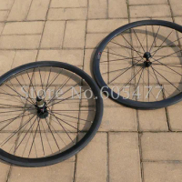 Toray Carbon Fiber Matt Glossy 700C Tubular Wheelset 38mm Road Bike Wheel Rims 20.5/23/25mm Width