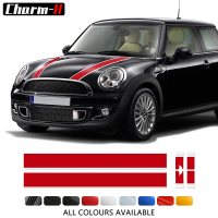 Car Styling Hood Bonnet Rear Trunk Stripes Engine Cover Vinyl Decal Sticker for Mini Cooper R56 2007