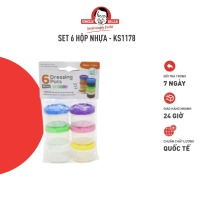 [Mới về] Set 6 Hộp Nhựa Đựng Đồ Mini UNCLE BILLS Nhiều Màu 4.5 X 3.5 cm Đựng Thực Phẩm - KS1178