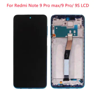 Original 6.67'' DisFor Xiaomi Redmi Note 9S LCD Display Touch Screen Digitizer For Redmi Note 9 Pro max Redmi Note 9 Pro Display