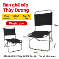 ghế inox vải bố, ghế xếp câu cá, ghế xếp inox, ghế xếp cafe