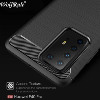 For Huawei P40 Pro Case For Huawei P40 Pro 5G Cover Shockproof Carbon Fiber Coque Cover Huawei P40 Pro P 40 Pro Plus Lite Case