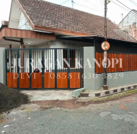 Pintu Pagar grc Motif kayu / Pagar lipat minimalis murah dan berkualitas