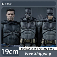 Original Fondjoy DC Batman Movie Model 7 Inch Anime Figures BVS Light Armor Big Ben Batman 1/9 Action Figurine Multiverse Toys