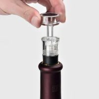 5PCS/set Vacuum Wine Saver Pump Wine Preserver Air Pump Stopper Vacuum Sealed Saver Bottle Stoppers Wine Accessories Bar Tools