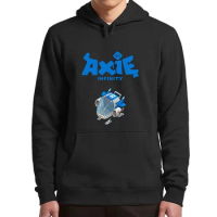 Axie Infinity Ronin Wallet Classic Fleece Pullover NFT Blockchain AXS Crypto Tokens Winter Hoodies For Trading Investors